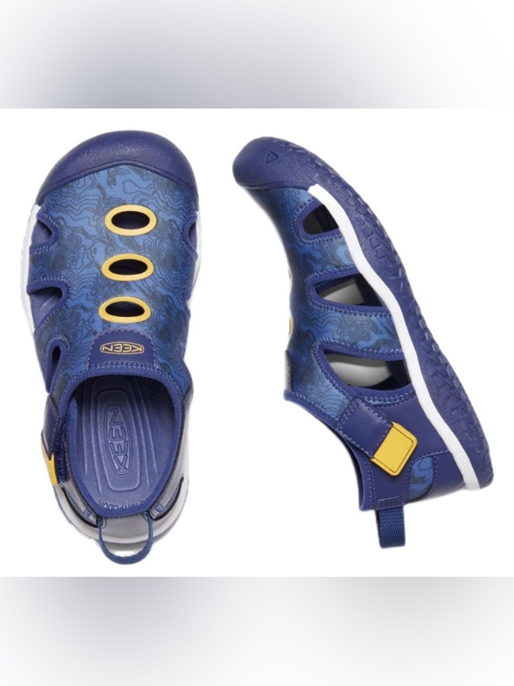 Keen Kids Blue and Yellow Closed-Toe Water Sandals
